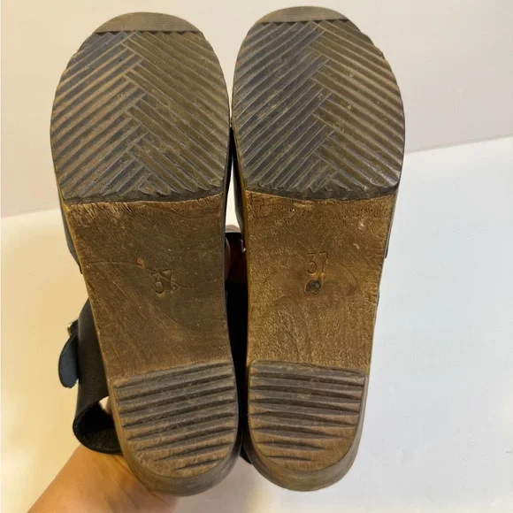 Lotta From Stockholm Black Leather Mules - Picture 6 of 6